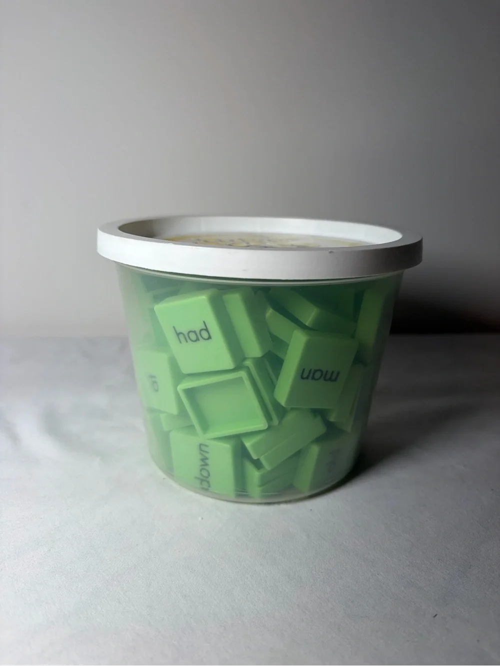 Educational Insights Tub O' Tiles Green Learning Word Tiles